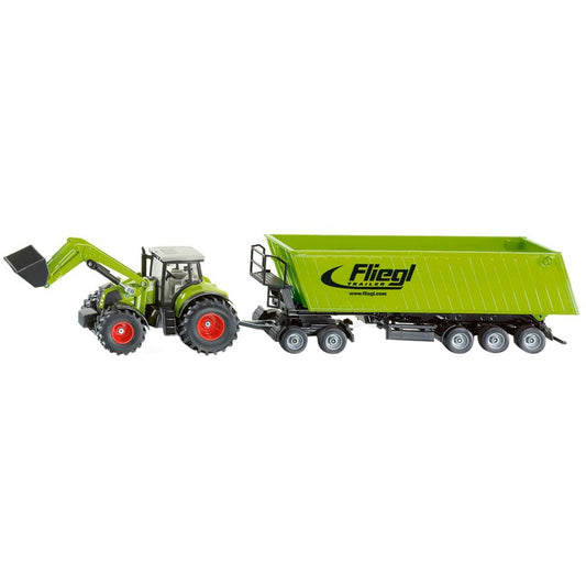 SIKU FARMER Traktor mit Frontlader, Doll und Muldenkipper