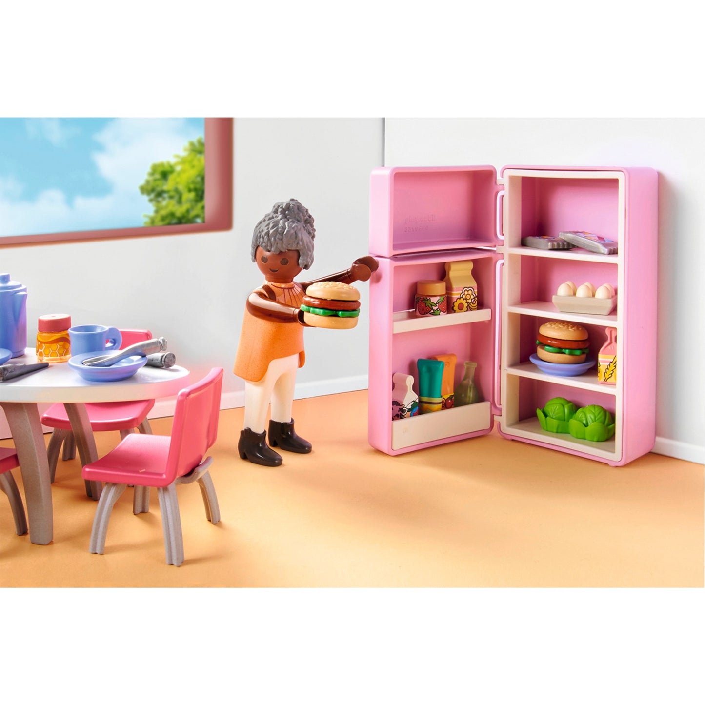 PLAYMOBIL 71608 My Life Küche mit Essplatz, Konstruktionsspielzeug