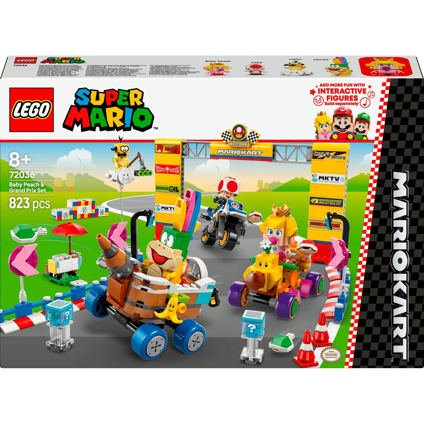 LEGO 72036 Super Mario - Mario Kart: Baby Peach & Grand Pix-Set