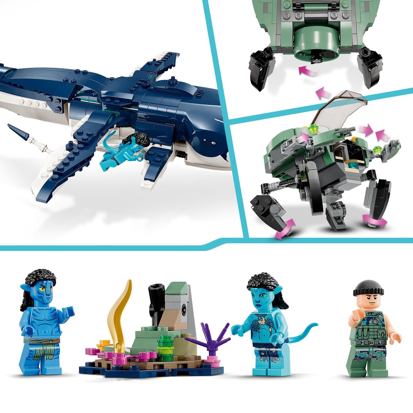 LEGO 75579 Avatar Payakan der Tulkun und Krabbenanzug, Konstruktionsspielzeug