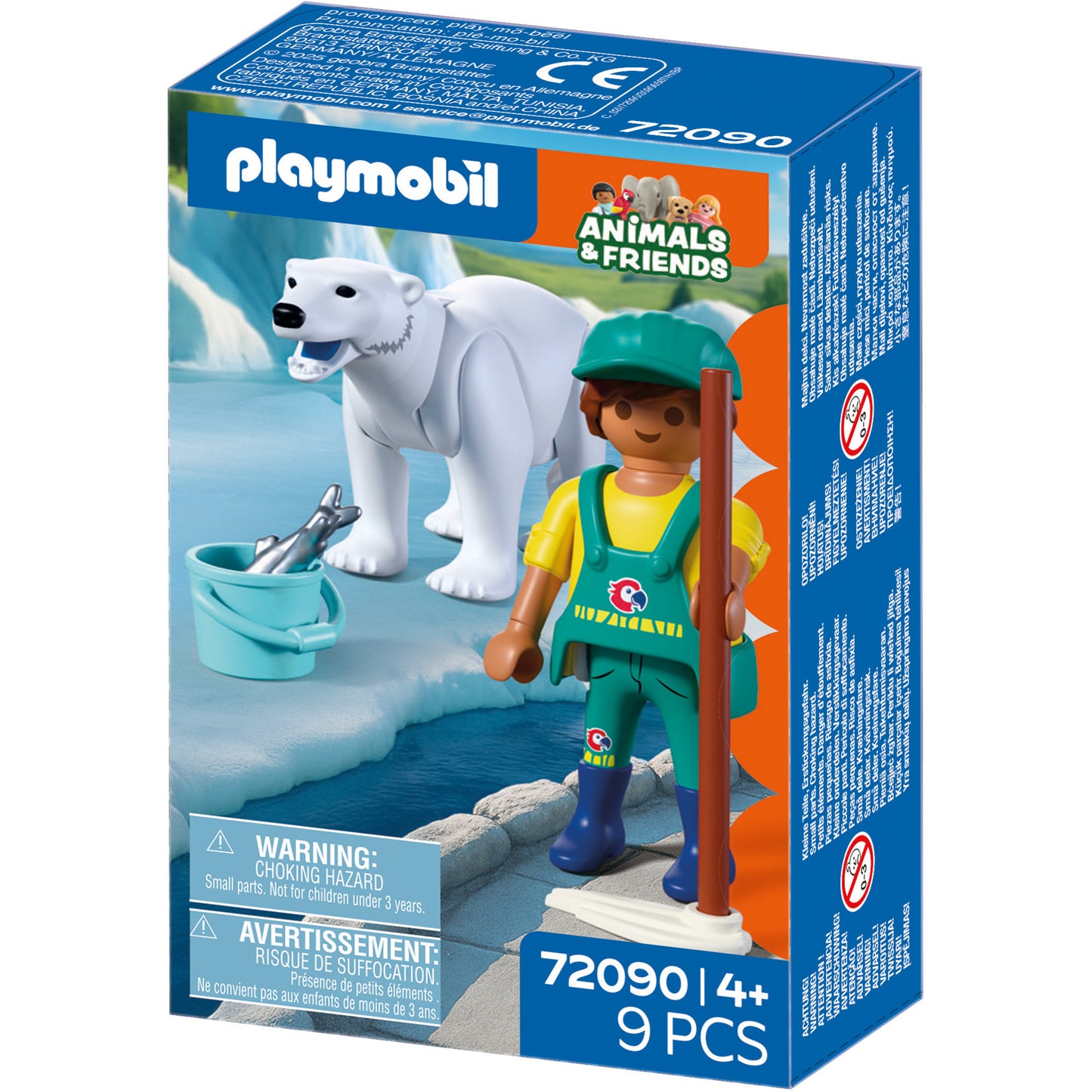 72090 Animals & Friends Zoo: Eisbär und Pfleger, Konstruktionsspielzeug