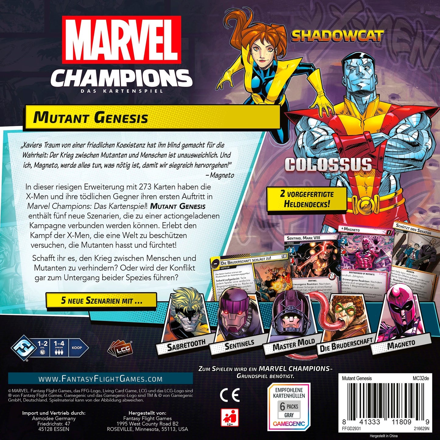 Asmodee Marvel Champions: Das Kartenspiel - Mutant Genesis