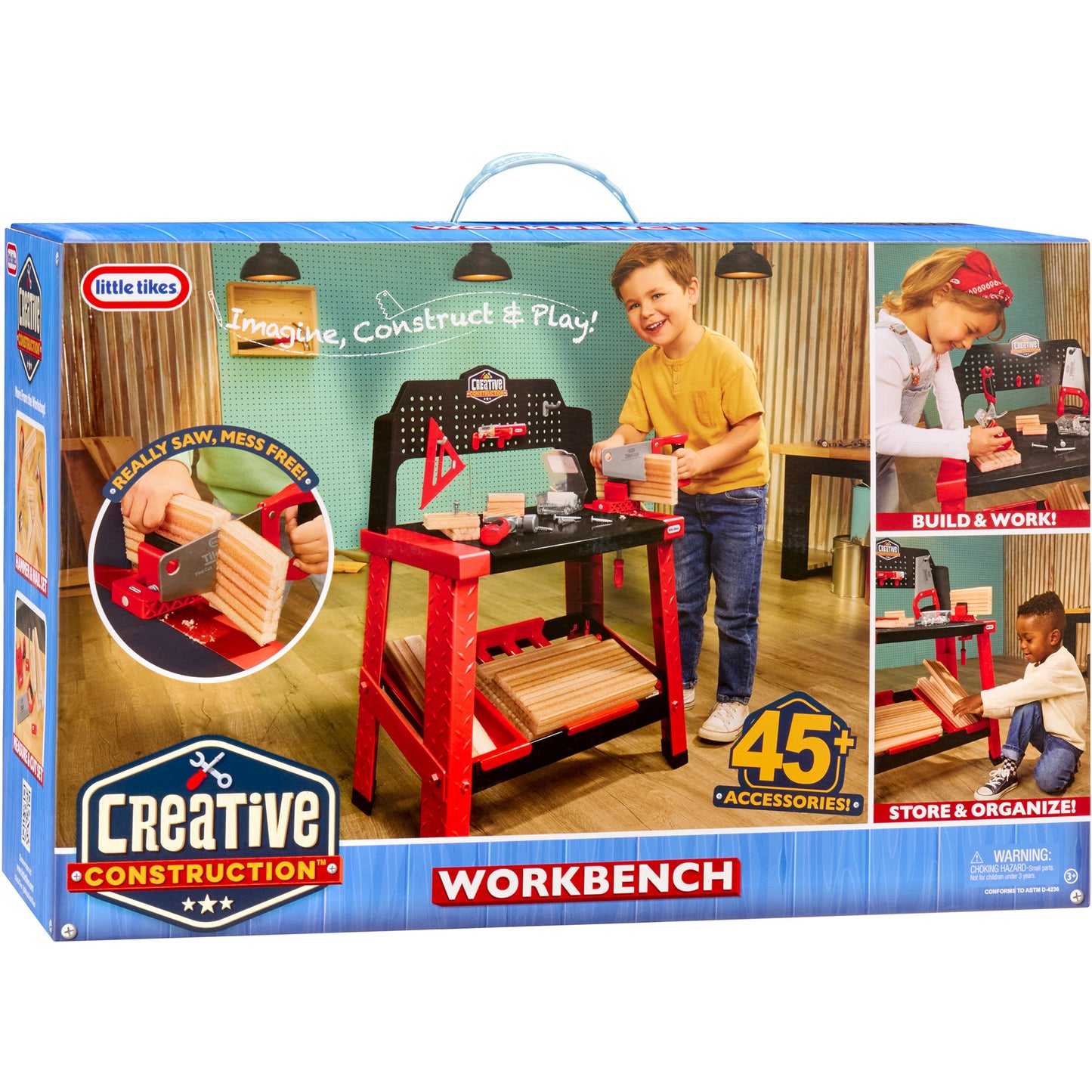 Little Tikes Creative Construction - Werkbank, Kinderwerkzeug