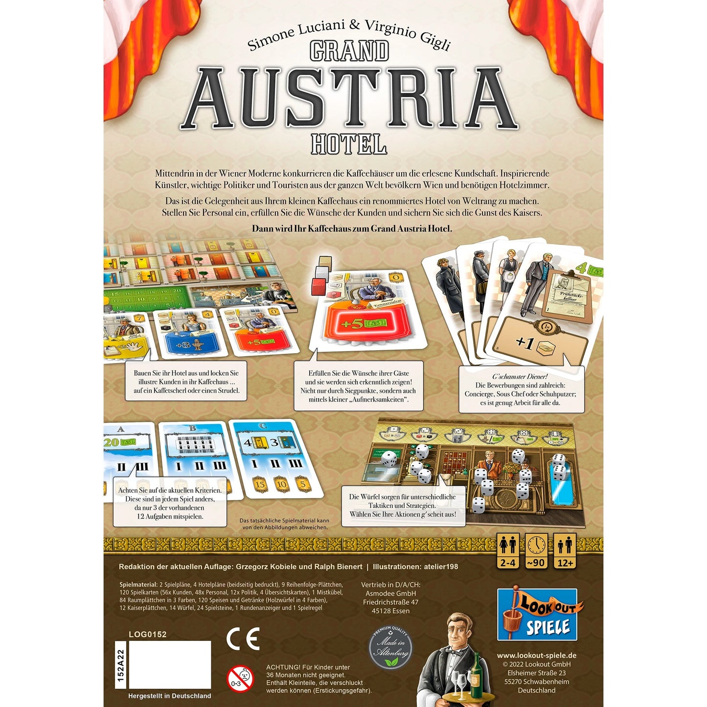 Asmodee Grand Austria Hotel, Brettspiel