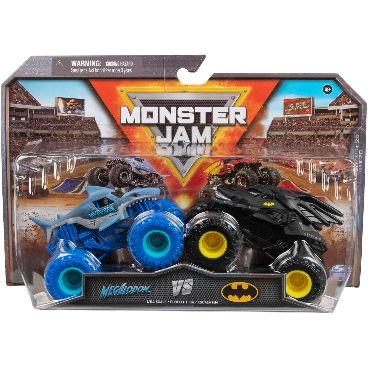 Spin Master Monster Jam - Batmobil vs. Megalodon, Spielfahrzeug