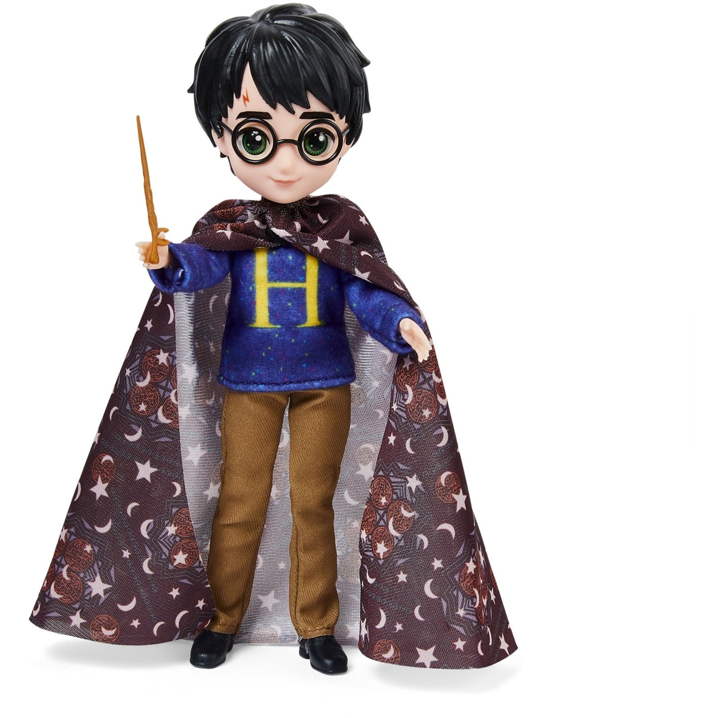 Spinmaster Wizarding World Harry Potter - Geschenkset mit Harry Potter-Puppe (ca. 20,3 cm gross, inkl. Besen, Tarnumhang und weiterem Zubehör)