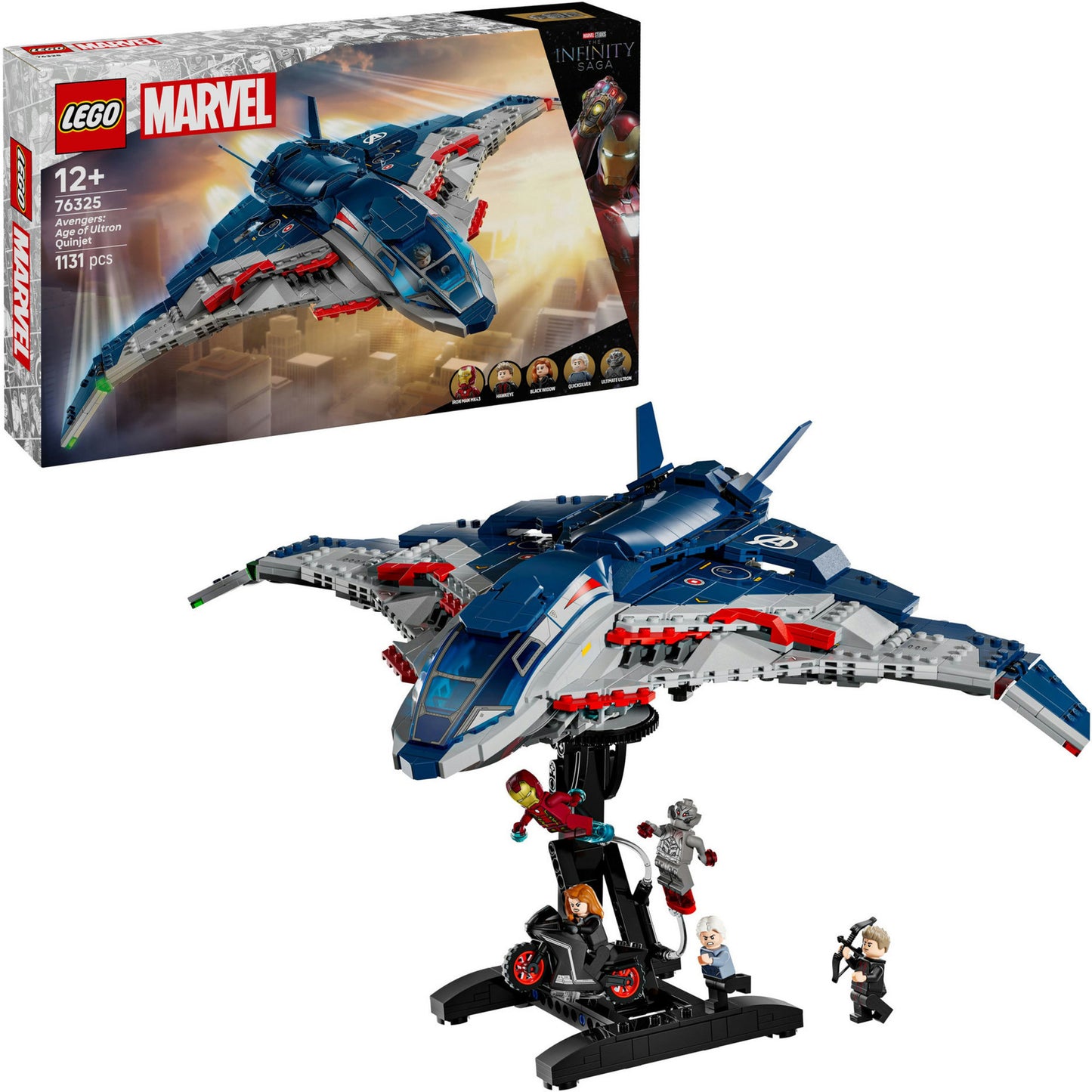 76325 Marvel Super Heroes Avengers: Age of Ultron Quinjet, Konstruktionsspielzeug
