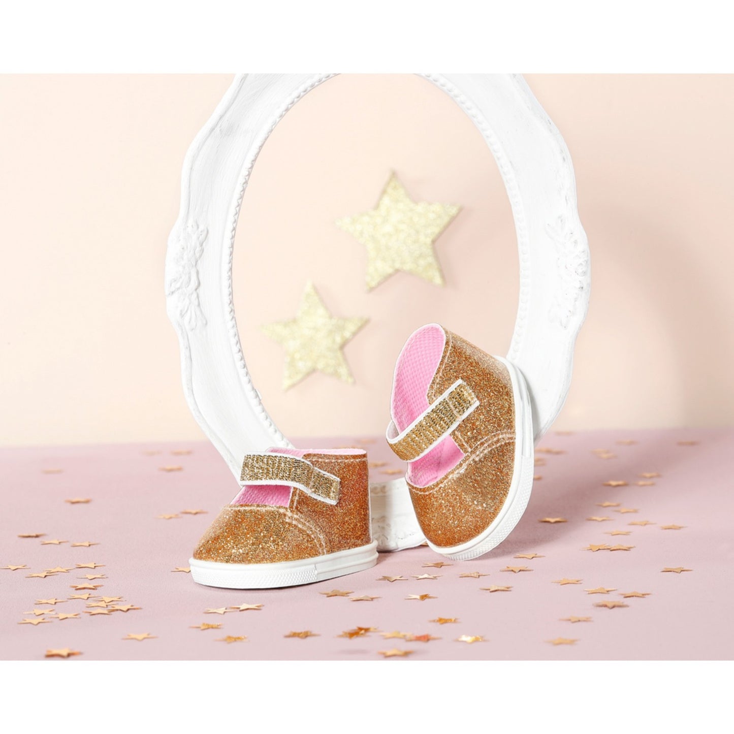 ZAPF Creation Baby Annabell® Schuhe Gold + Einlegesohlen