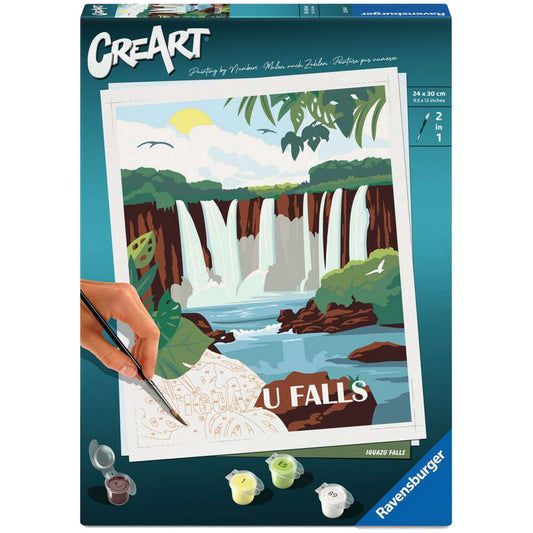 CreArt - Iguazu Wasserfälle, Malen