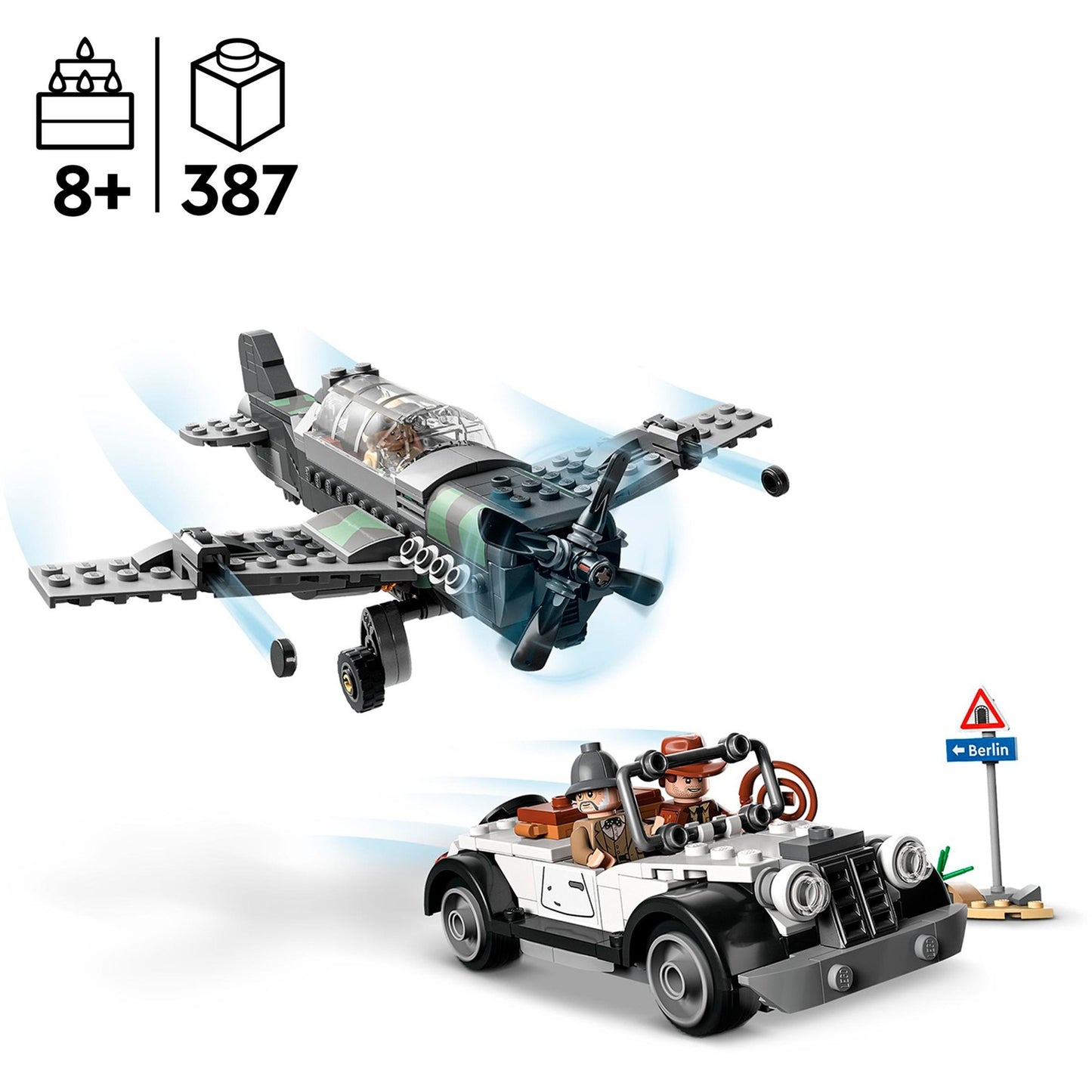 LEGO 77012 Indiana Jones Flucht vor dem Jagdflugzeug, Konstruktionsspielzeug