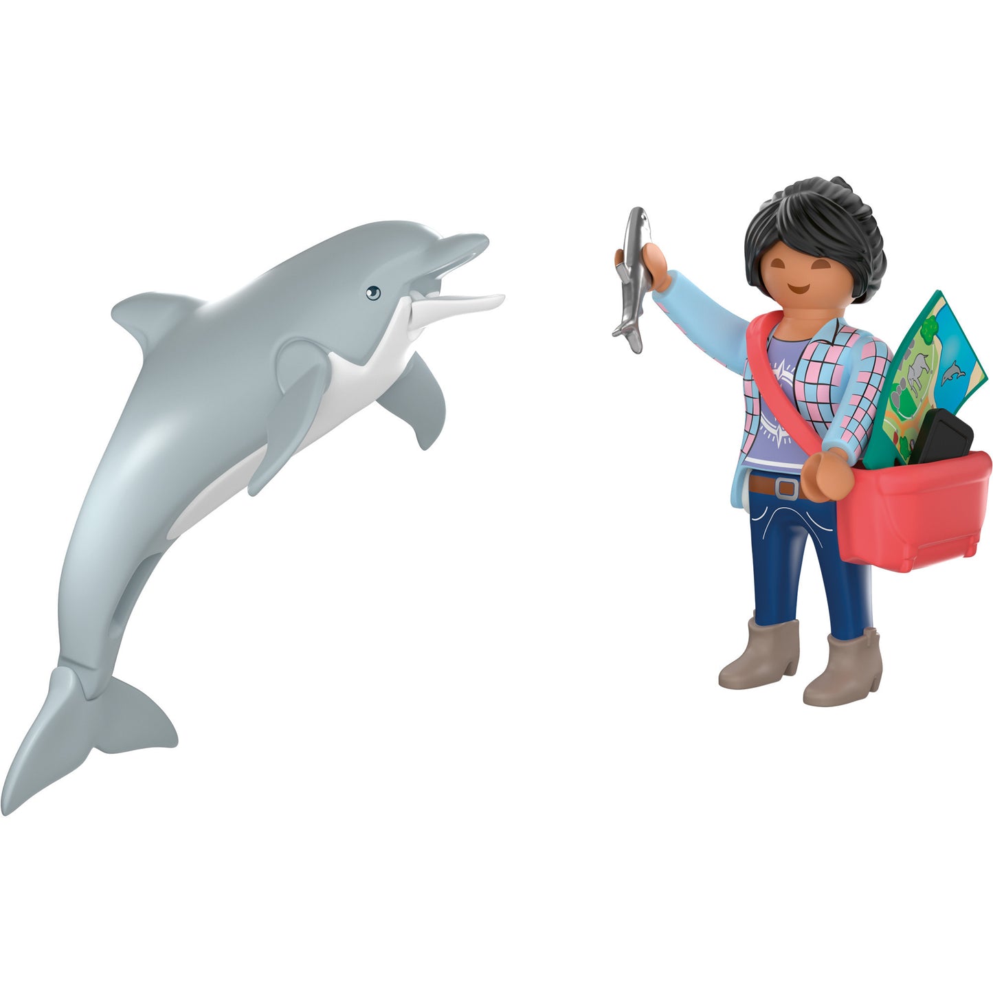 72091 Animals & Friends Zoo: Delfin und Besucherin, Konstruktionsspielzeug