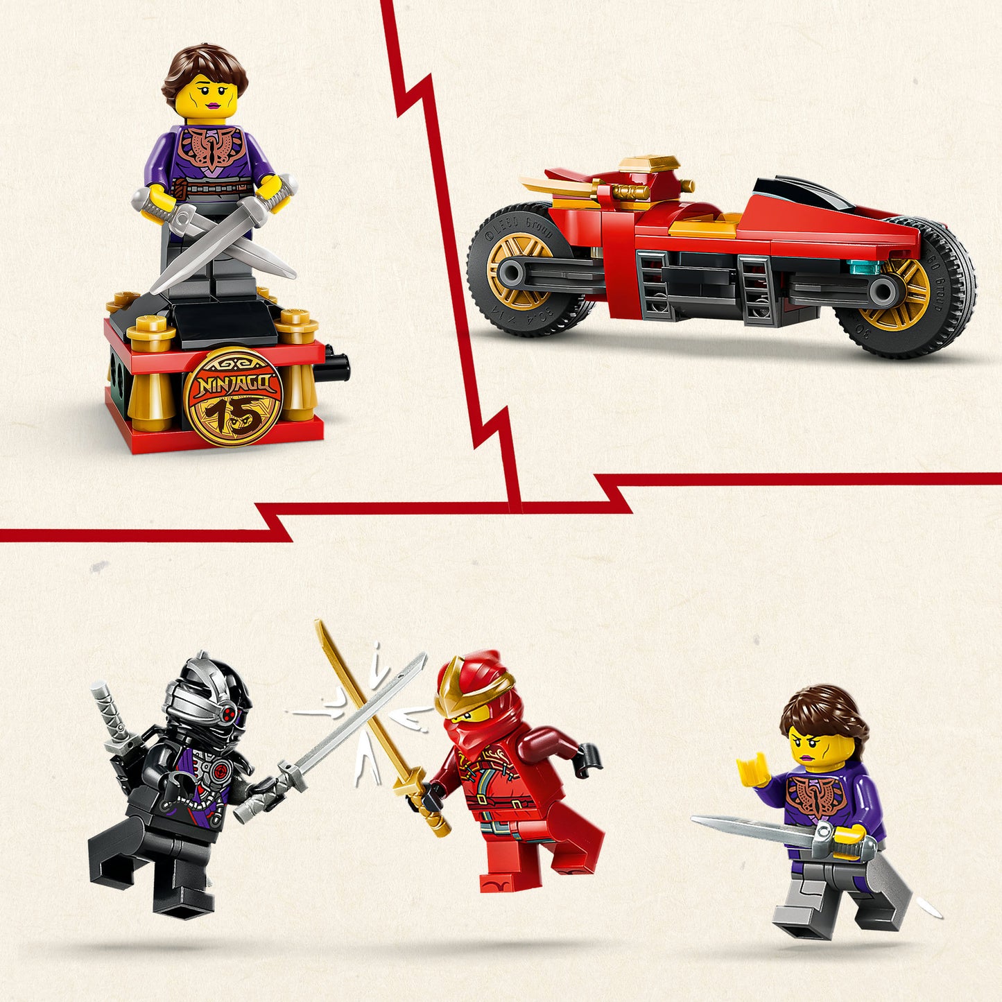 71867 Ninjago 15-jähriges Jubiläum des X-1 Ninja Supercar, Konstruktionsspielzeug