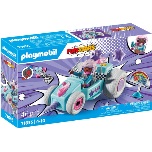 PLAYMOBIL 71635 Funstars Rasendes Einhorn, Konstruktionsspielzeug