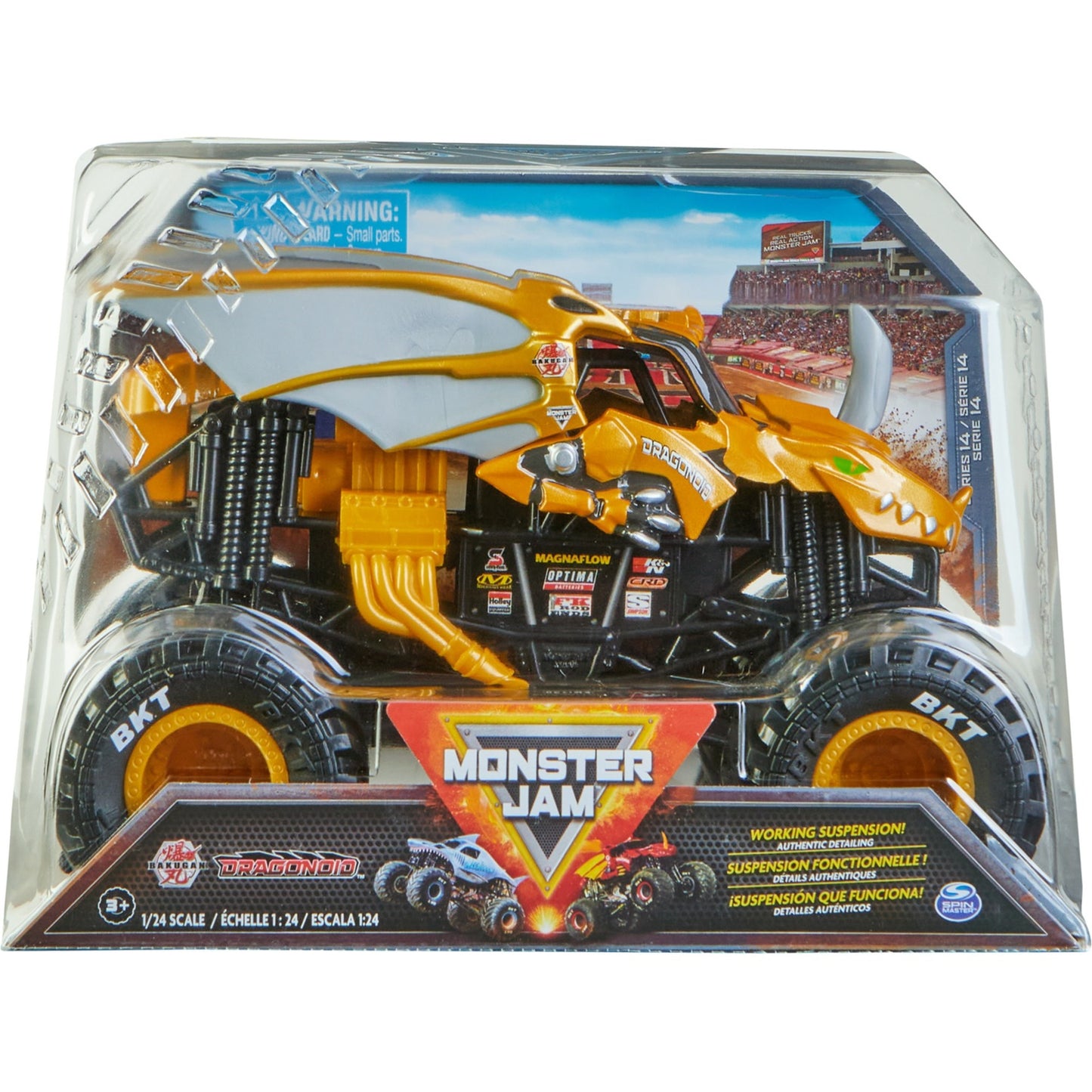 Spin Master Monster Jam - Offizieller Bakugan Dragonoid Monster Truck, Spielfahrzeug