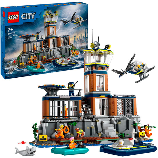 LEGO 60419 City Polizeistation auf der Gefängnisinsel, Konstruktionsspielzeug