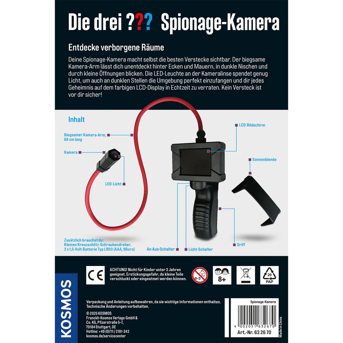 Die drei ??? Spionage-Kamera, Detektiv-Sets