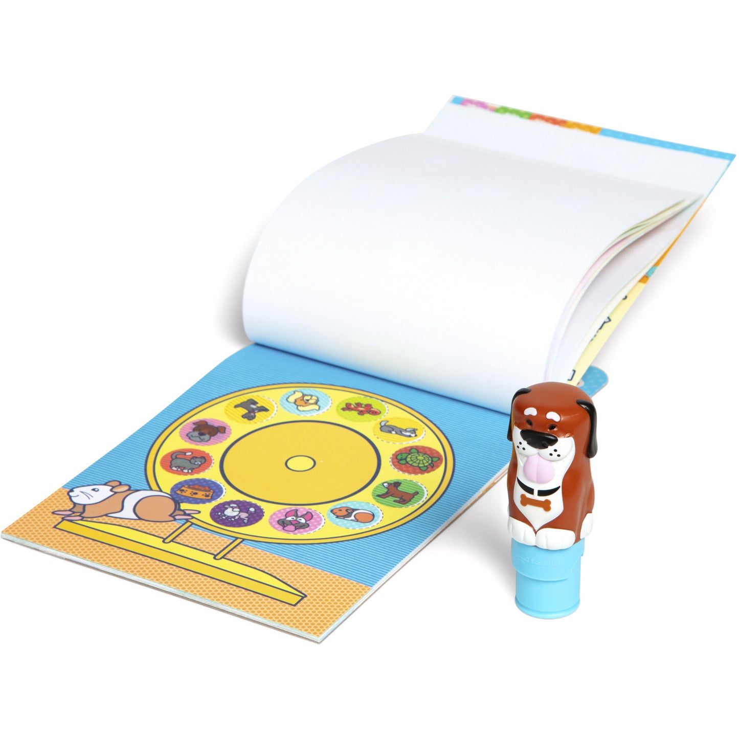 Melissa & Doug - Sticker WOW! Hund Aufkleberstempel & Block, Basteln