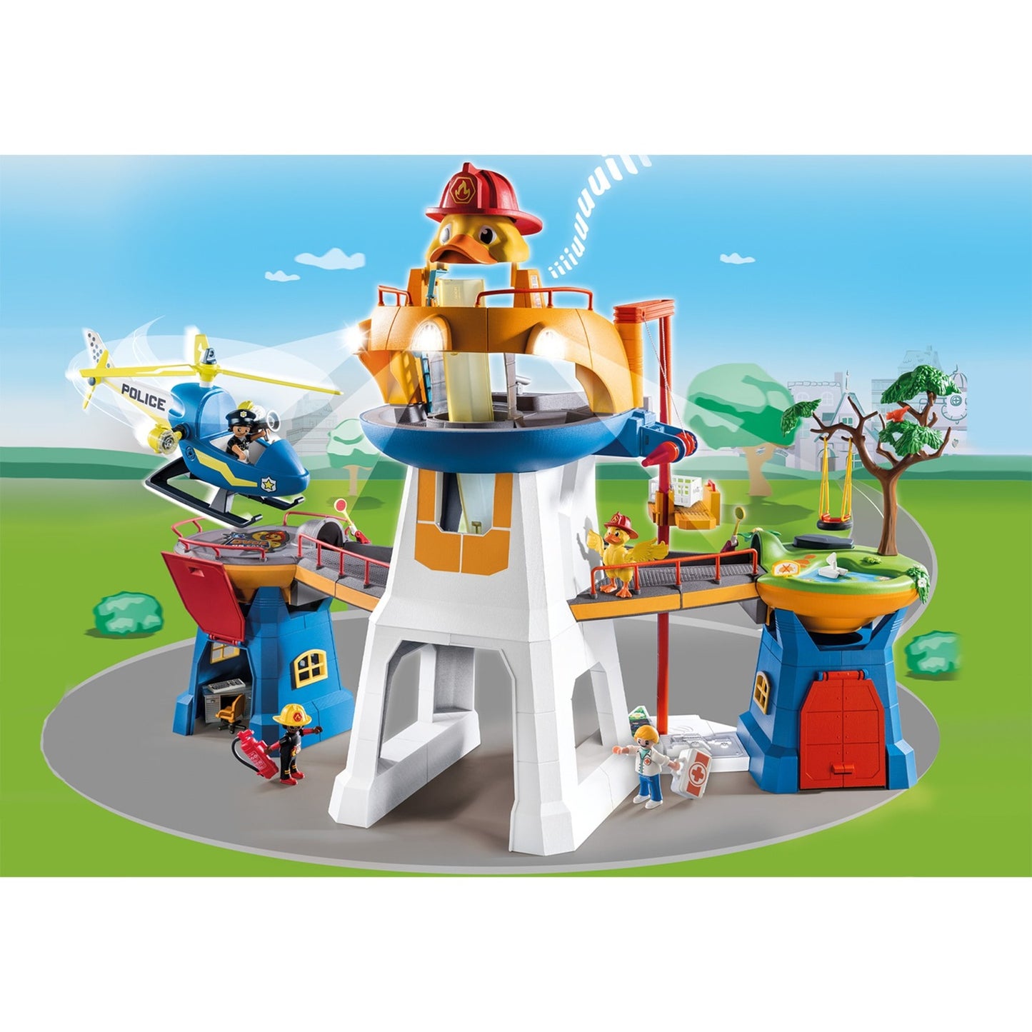 PLAYMOBIL 70910 DUCK ON CALL Das Hauptquartier, Konstruktionsspielzeug