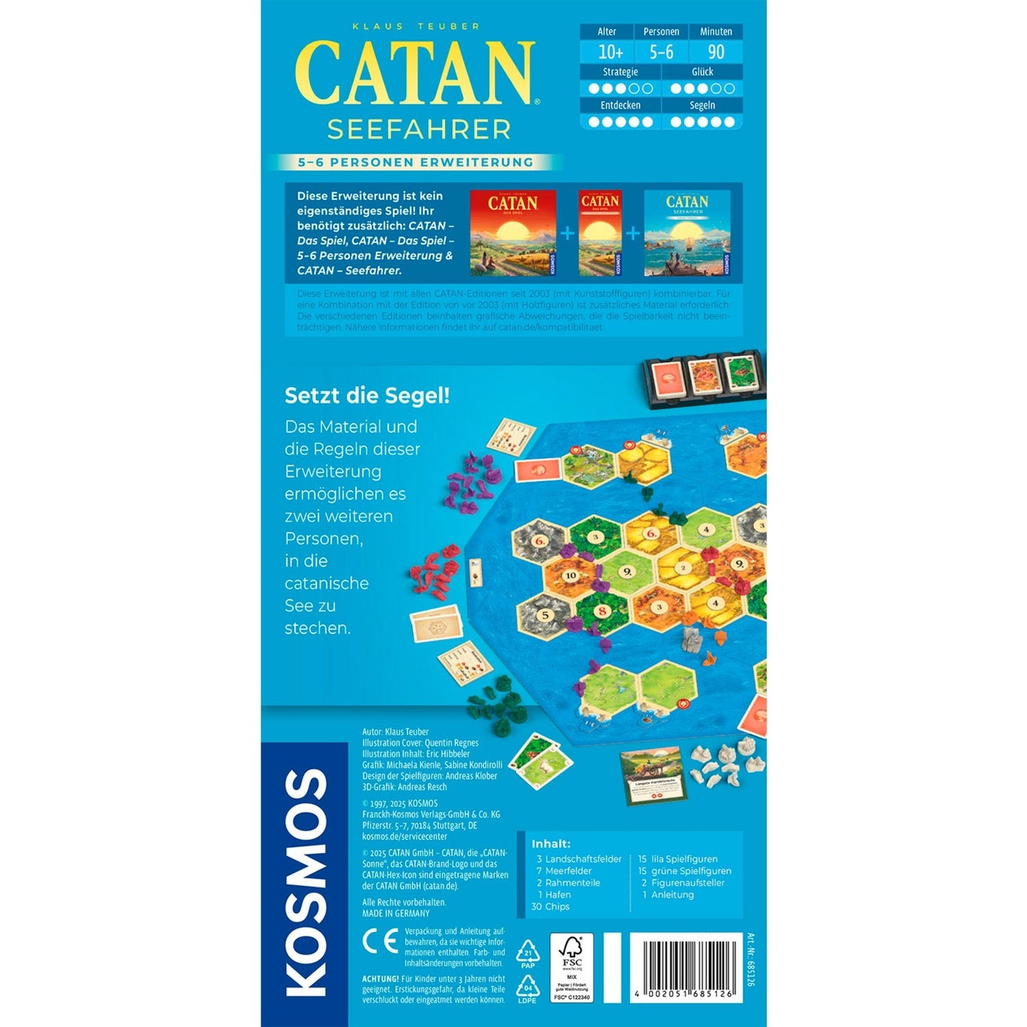 CATAN - Seefahrer 5-6 Personen Erweiterung, Brettspiel