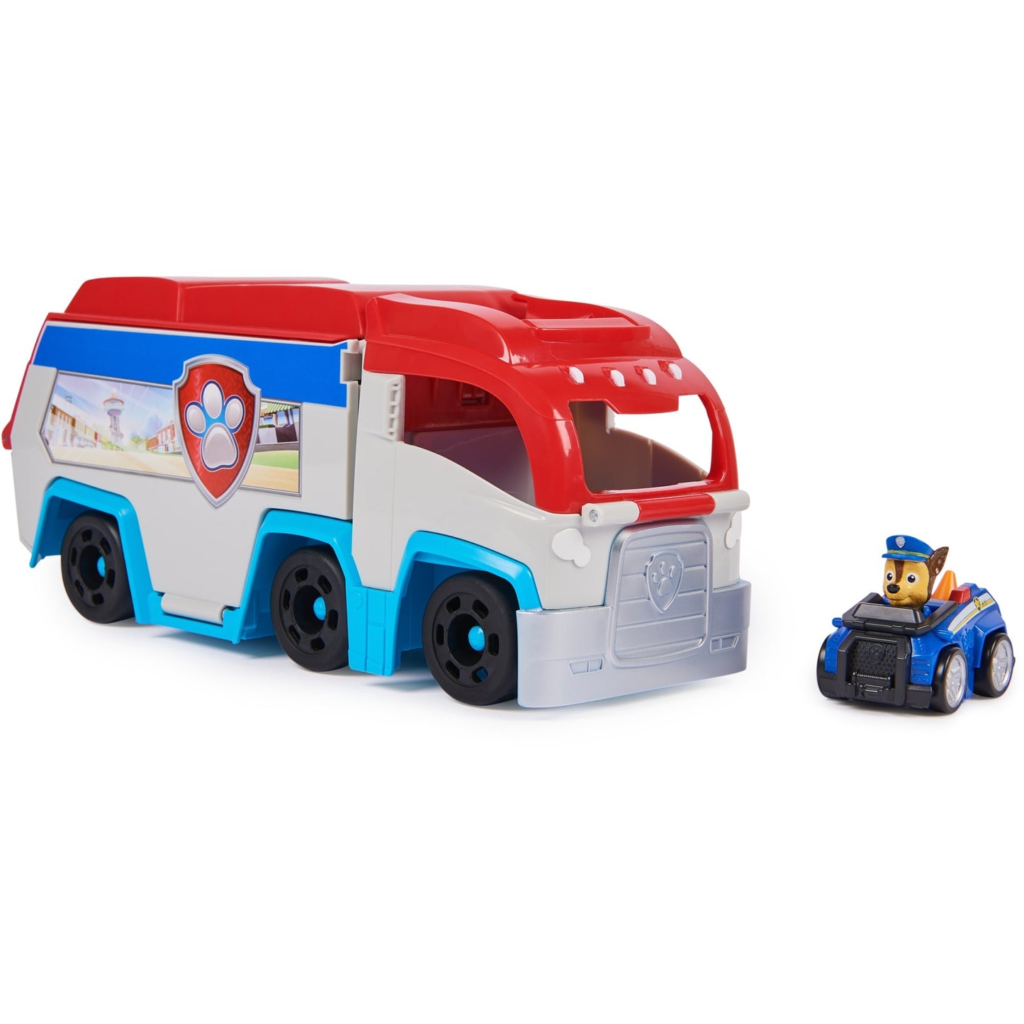 Spin Master Paw Patrol - Pup Squad Patroller mit Chase-Spielzeugauto, Spielfahrzeug