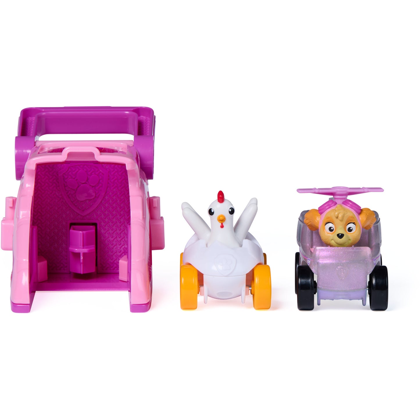 Paw Patrol - Pup Squad Launcher mit Skye und Henrietta Fahrzeugen, Spielfahrzeug