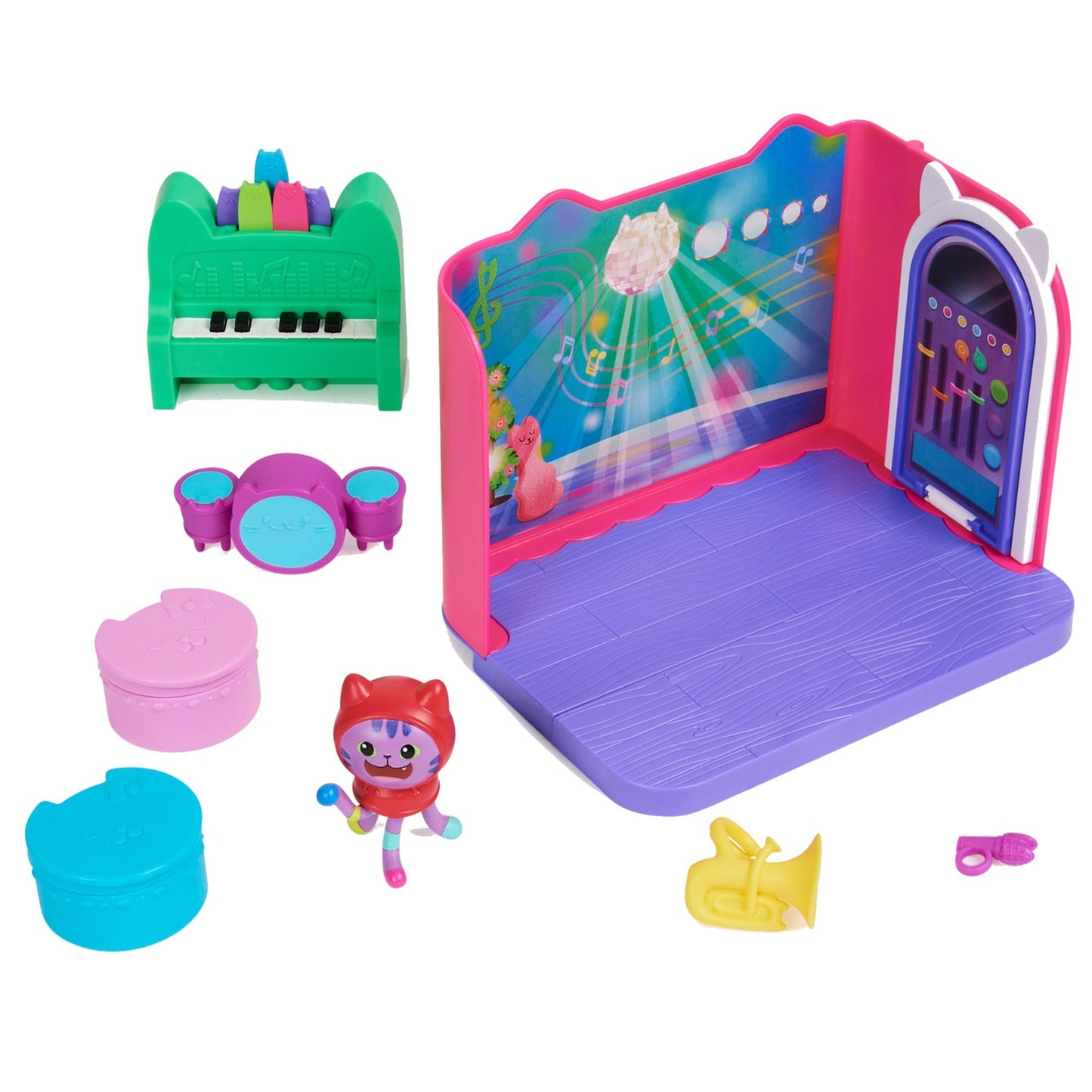 Spinmaster Gabby's Dollhouse Deluxe Room ? Groovy Music Room