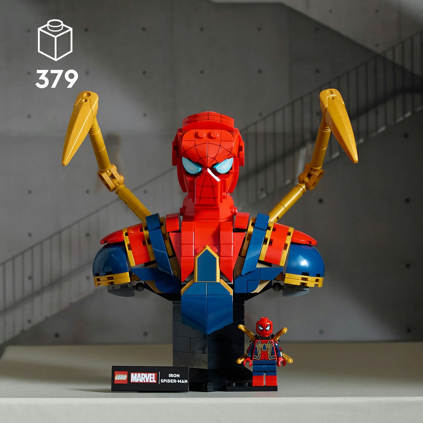 76326 Marvel Iron Spider-Man Büste, Konstruktionsspielzeug
