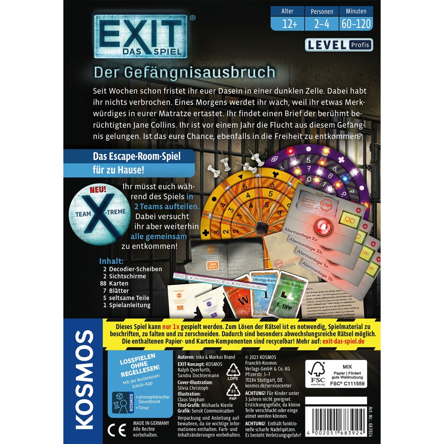 KOSMOS EXIT - Das Spiel: Der Gefängnisausbruch, Partyspiel