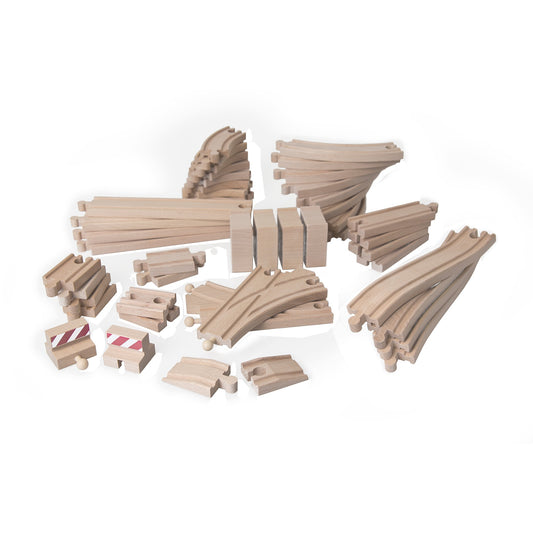 BRIO World XXL Grosses Schienensortiment (holz, 50 Teile)