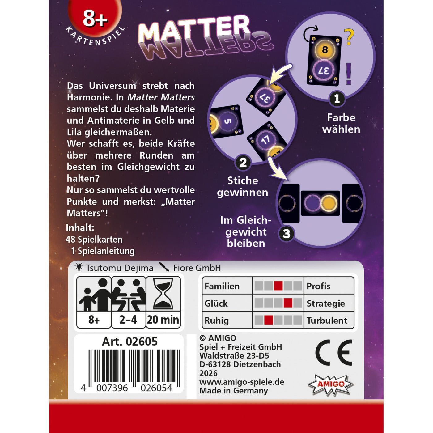 Matter Matters, Kartenspiel