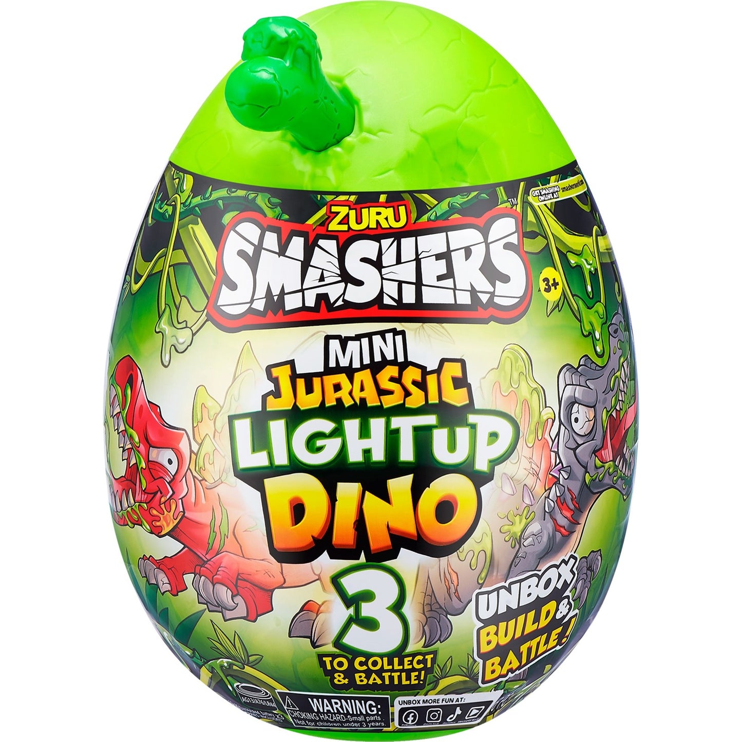 ZURU Smashers - Jurassic Light Up Dino Ei Mini Serie 1 (sortierter Artikel)