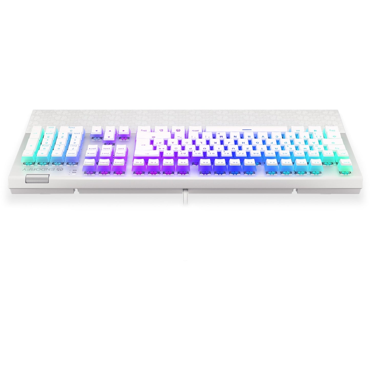 ENDORFY Omnis Pudding Onyx White (weiss, DE-Layout, Kailh RGB Brown)