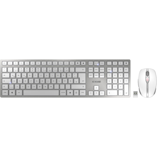 Cherry DW 9100 SLIM (weiss/silber, DE-Layout, Cherry SX-Scherentechnologie)