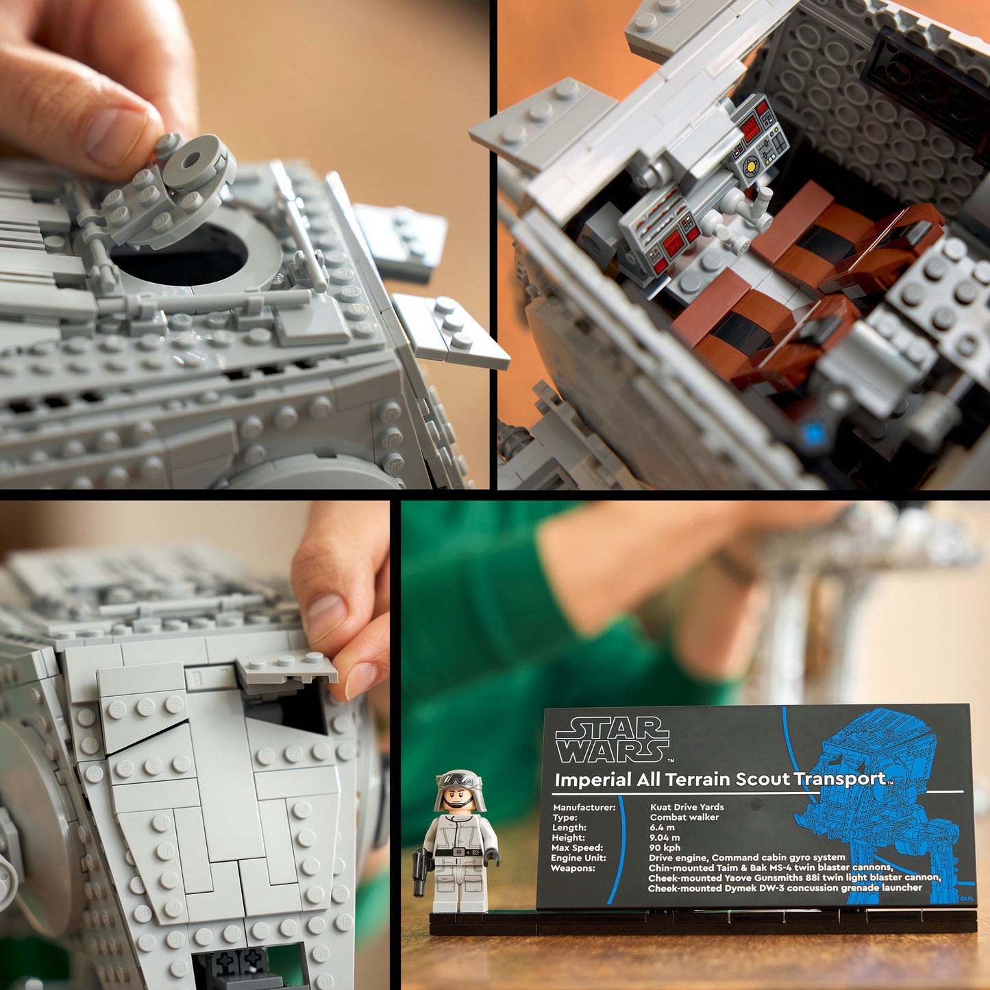 75417 Star Wars AT-ST Kampfläufer, Konstruktionsspielzeug