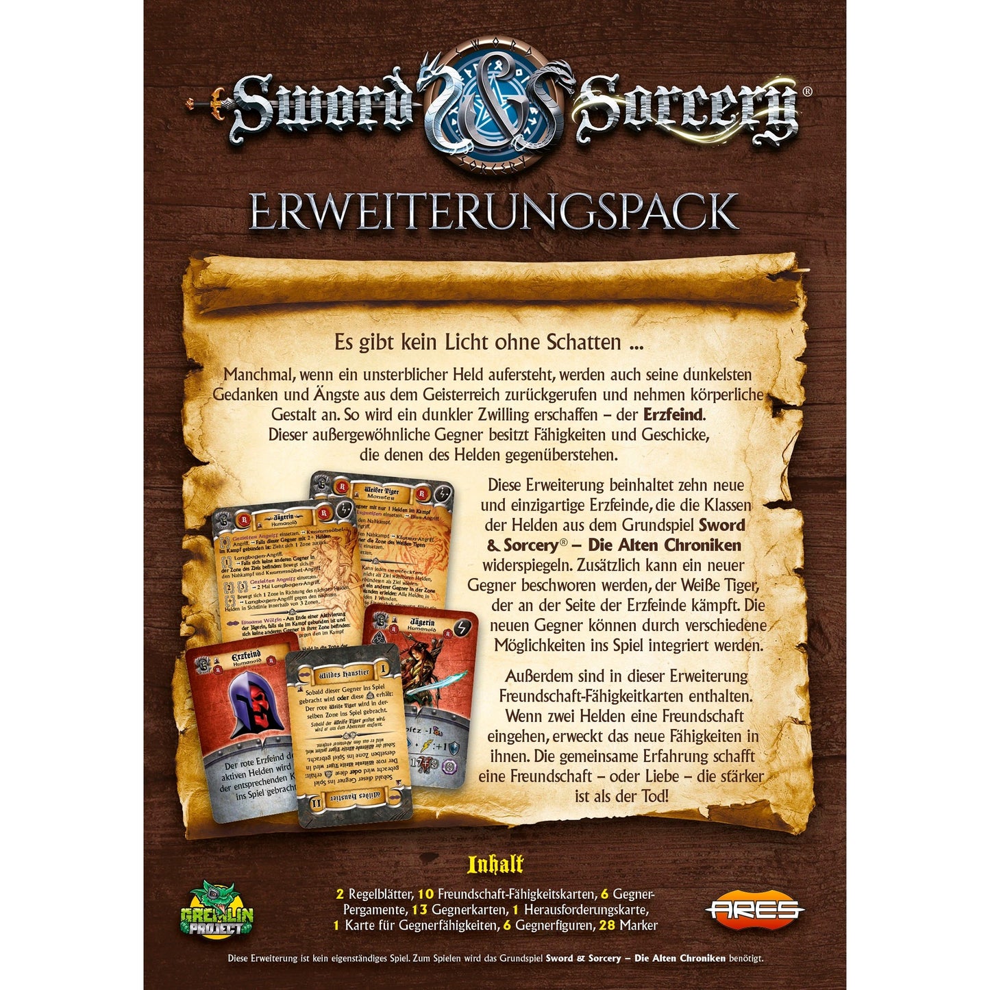 Asmodee Sword & Sorcery: Die Alten Chroniken - Erzfeinde, Brettspiel