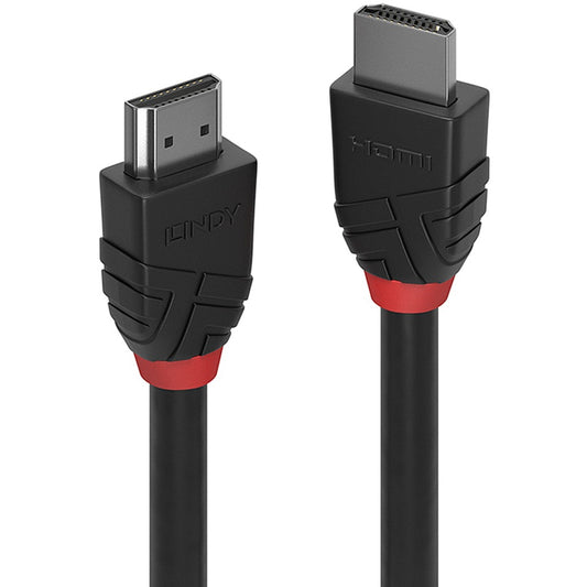 Lindy High Speed HDMI Kabel, Black Line (schwarz, 1 Meter)