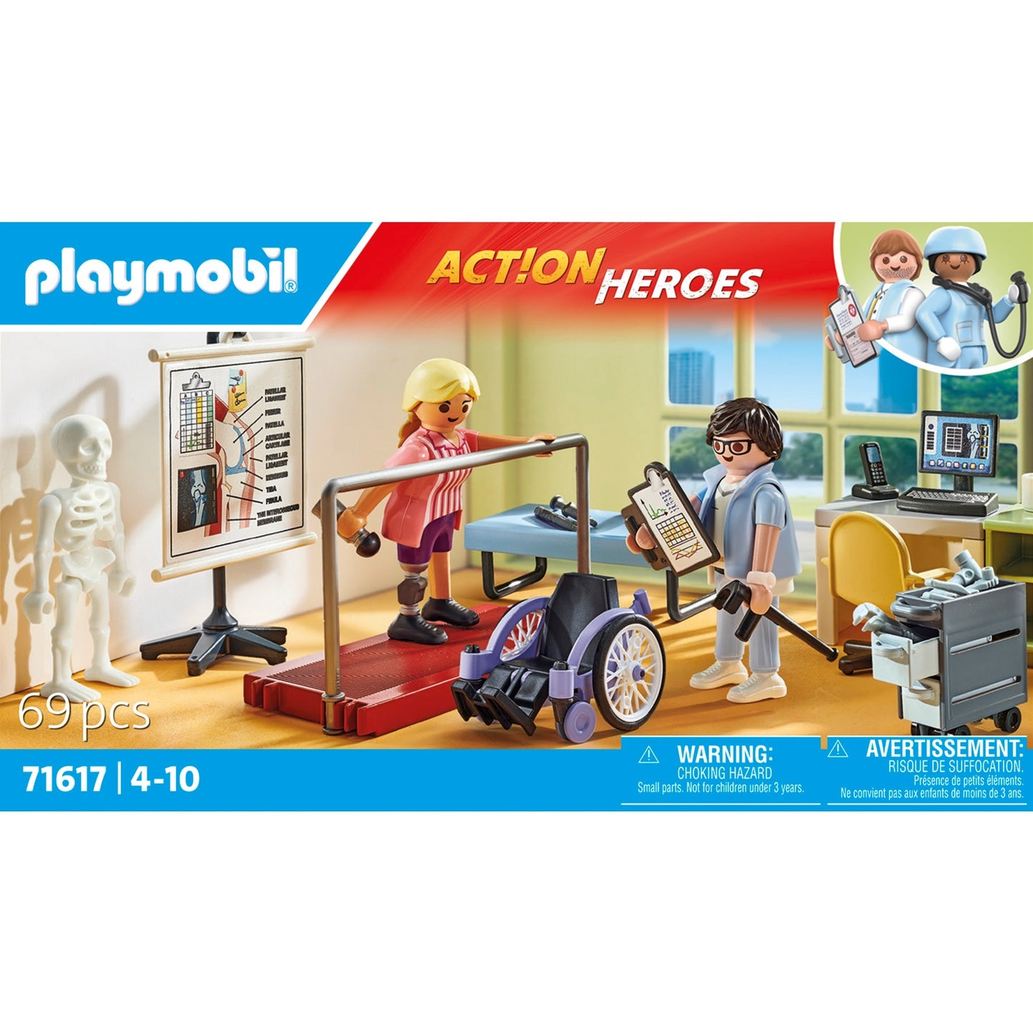 PLAYMOBIL 71617 Action Heroes Orthopädie, Konstruktionsspielzeug