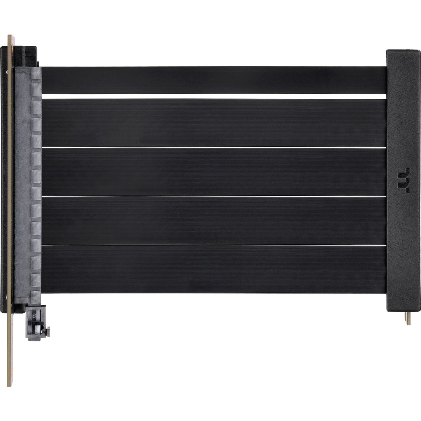 Thermaltake PCI-E 4.0 Dual 90° Riser Cable (schwarz, 13cm)