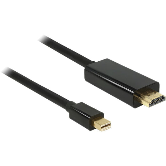 DeLOCK Adapterkabel miniDP Stecker > HDMI-A Stecker (schwarz, 2 Meter)