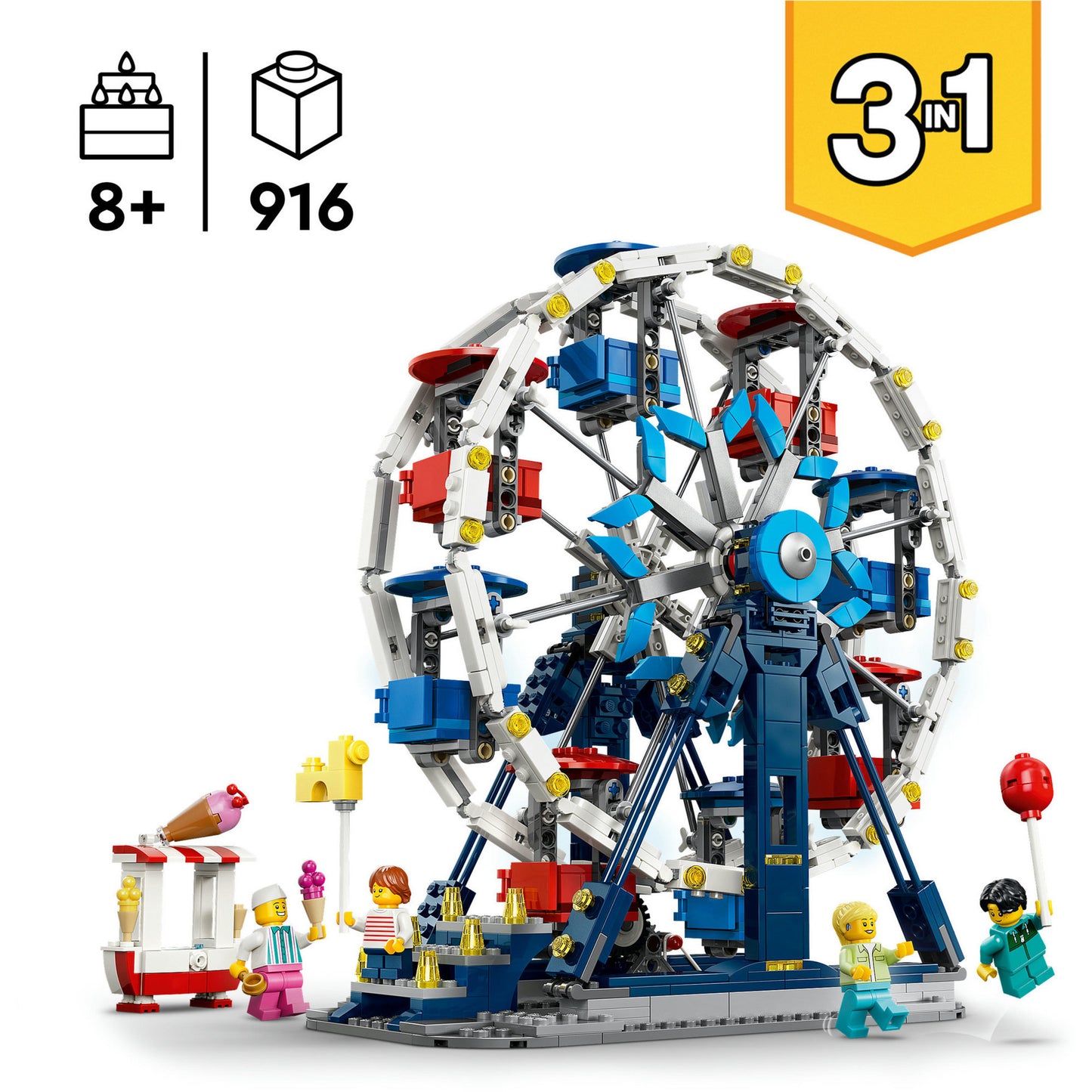 31389 Creator 3-in-1 Legendäres Riesenrad, Konstruktionsspielzeug