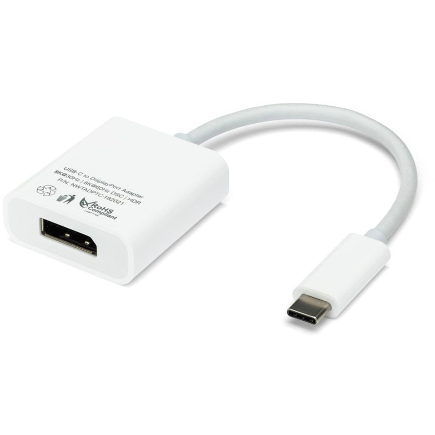 OWC USB Adapter, USB-C Stecker > DisplayPort Buchse (weiss, 11cm)