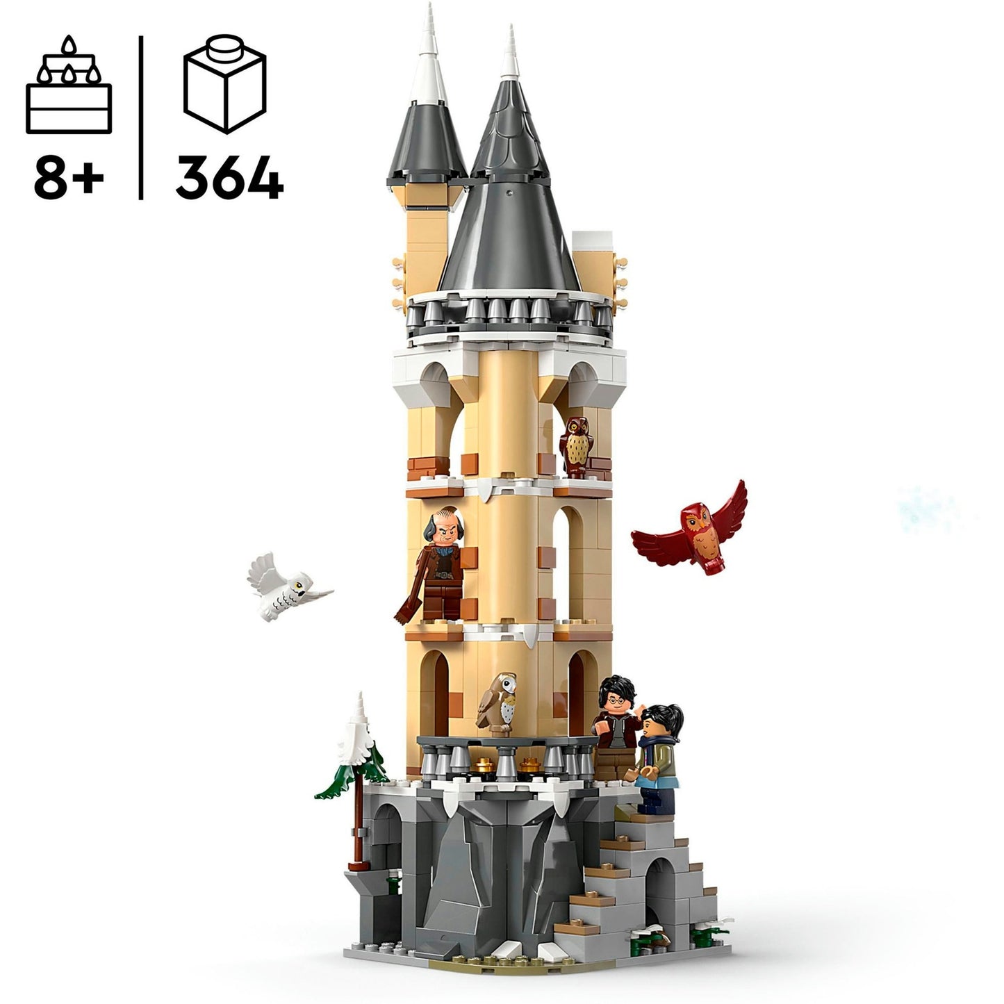 LEGO 76430 Harry Potter Eulerei auf Schloss Hogwarts, Konstruktionsspielzeug