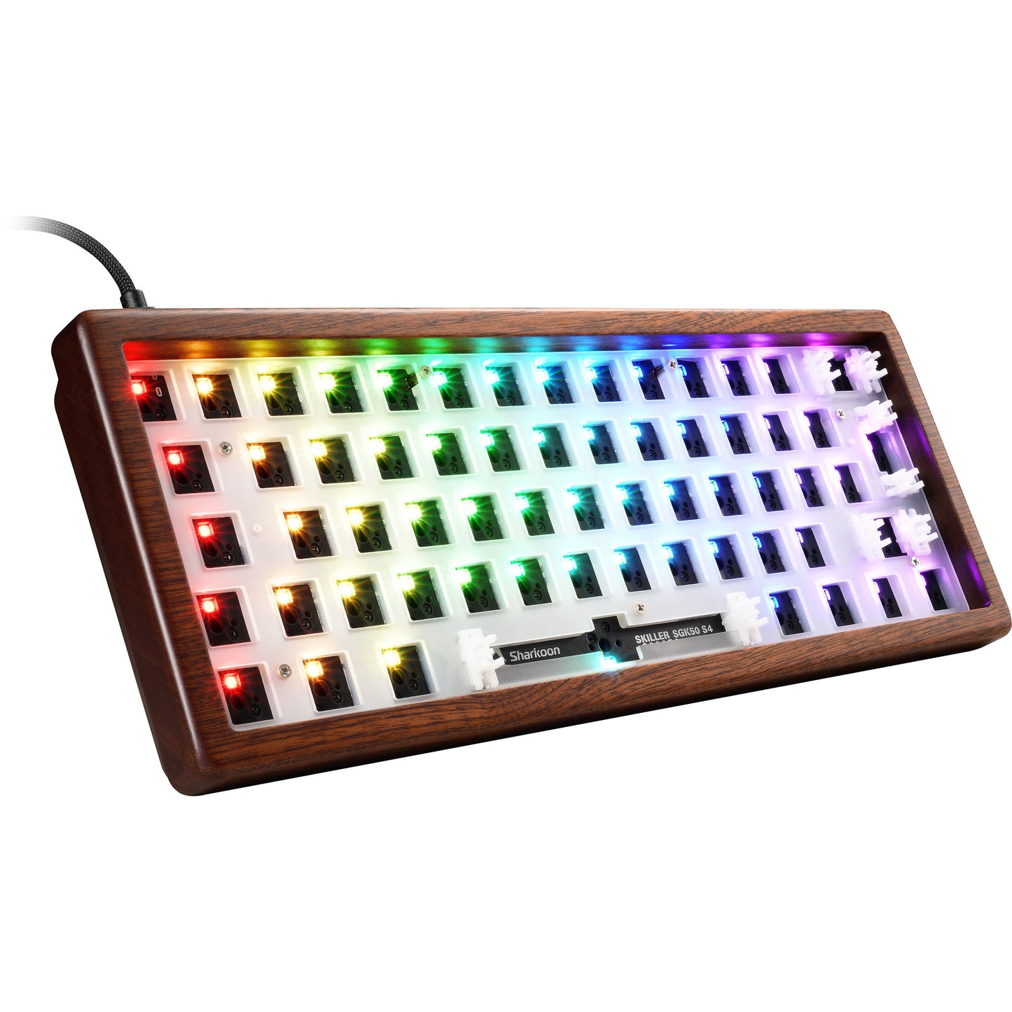 SKILLER SGK50 S4 Gen2 Wood Barebone, Gaming-Tastatur
