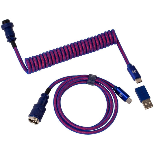 USB 3.2 Gen 1 Premium Coiled Aviator Kabel, USB-C Stecker > USB-C Stecker