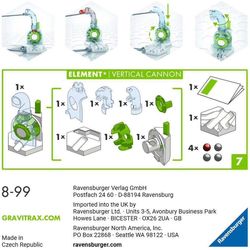 Ravensburger GraviTrax Element Vertical Cannon, Bahn