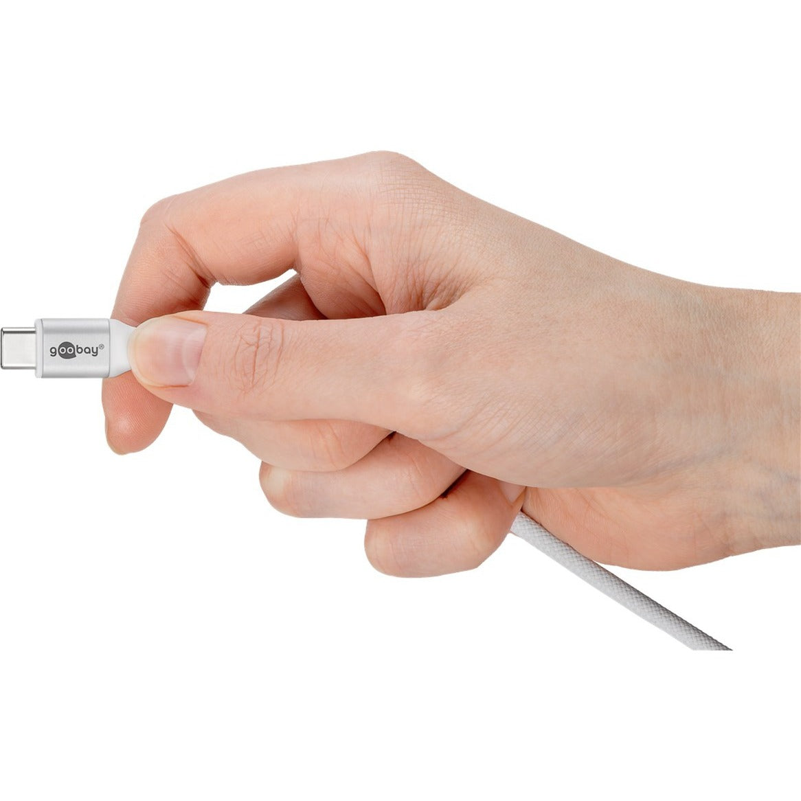 Supersoftes USB 2.0 Textilkabel, USB-C Stecker > USB-C Stecker