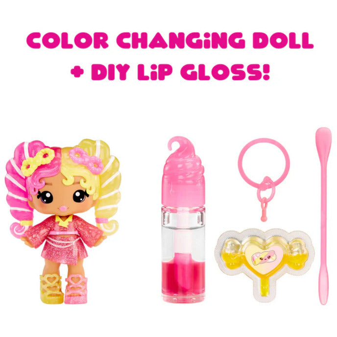 Yummiland Lip Gloss Doll: Mystery Color Change - Mila Mallows, Puppe