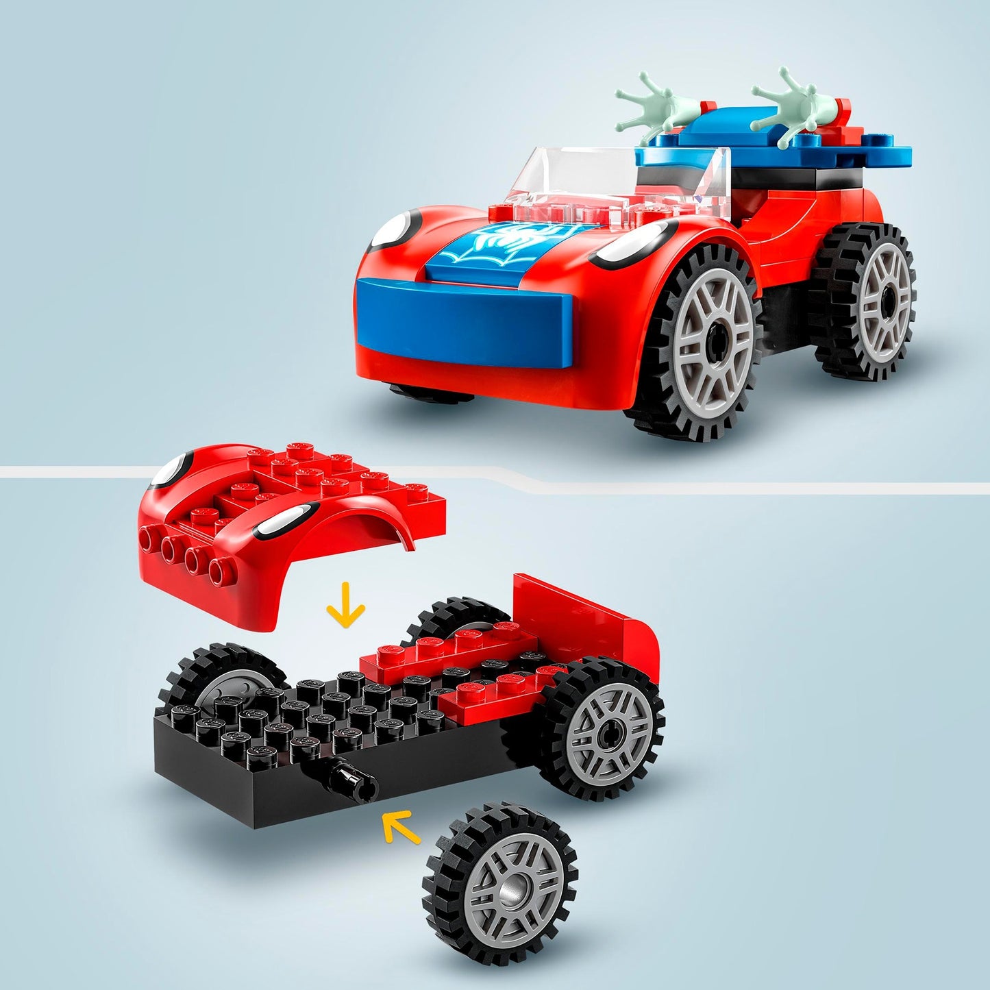 LEGO 10789 Marvel Spidey und seine Super-Freunde Spider-Mans Auto und Doc Ock, Konstruktionsspielzeug