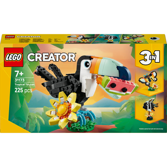 31173 Creator 3-in-1 Wilde Tiere: Tropischer Tukan, Konstruktionsspielzeug