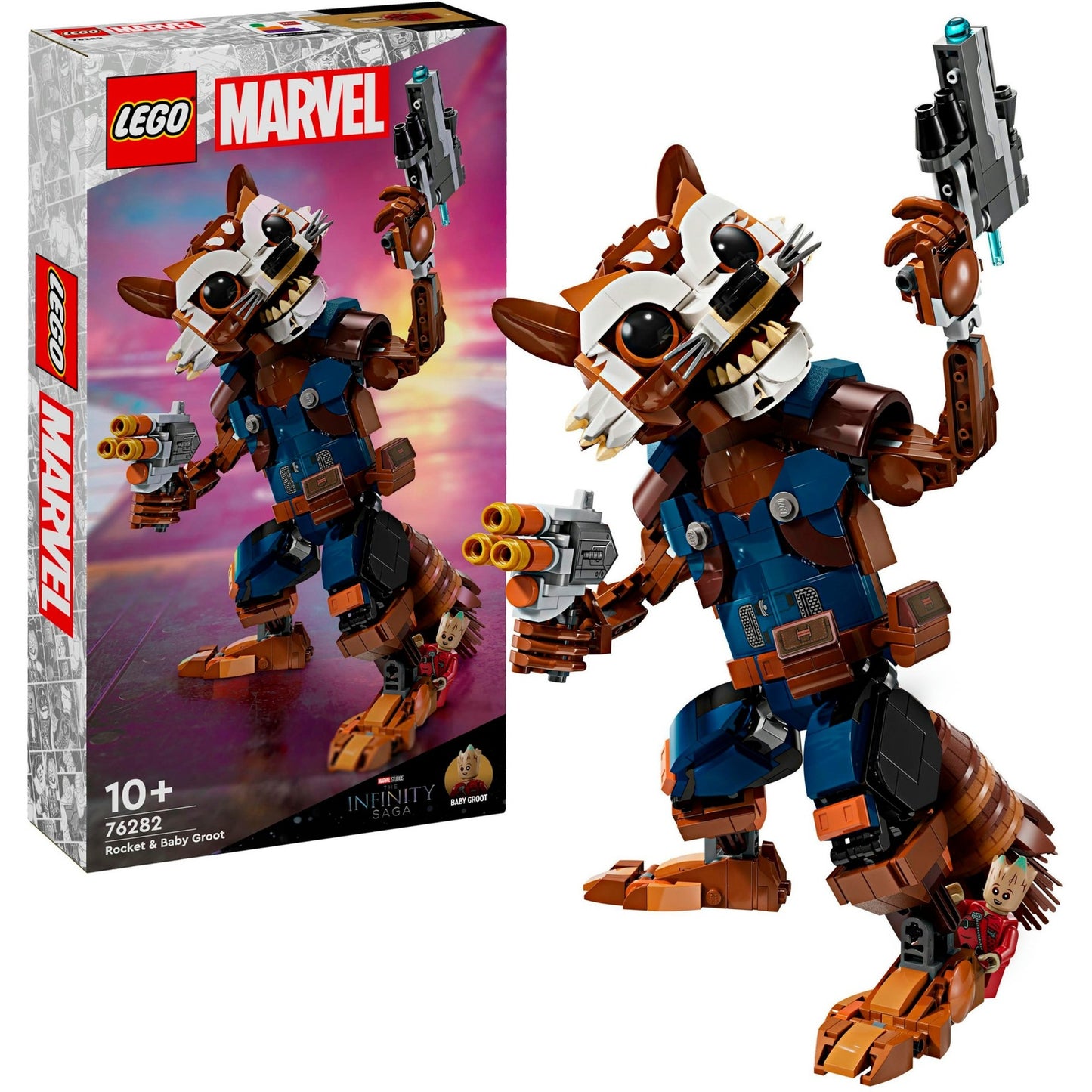 LEGO 76282 Marvel Super Heroes Rocket & Baby Groot, Konstruktionsspielzeug